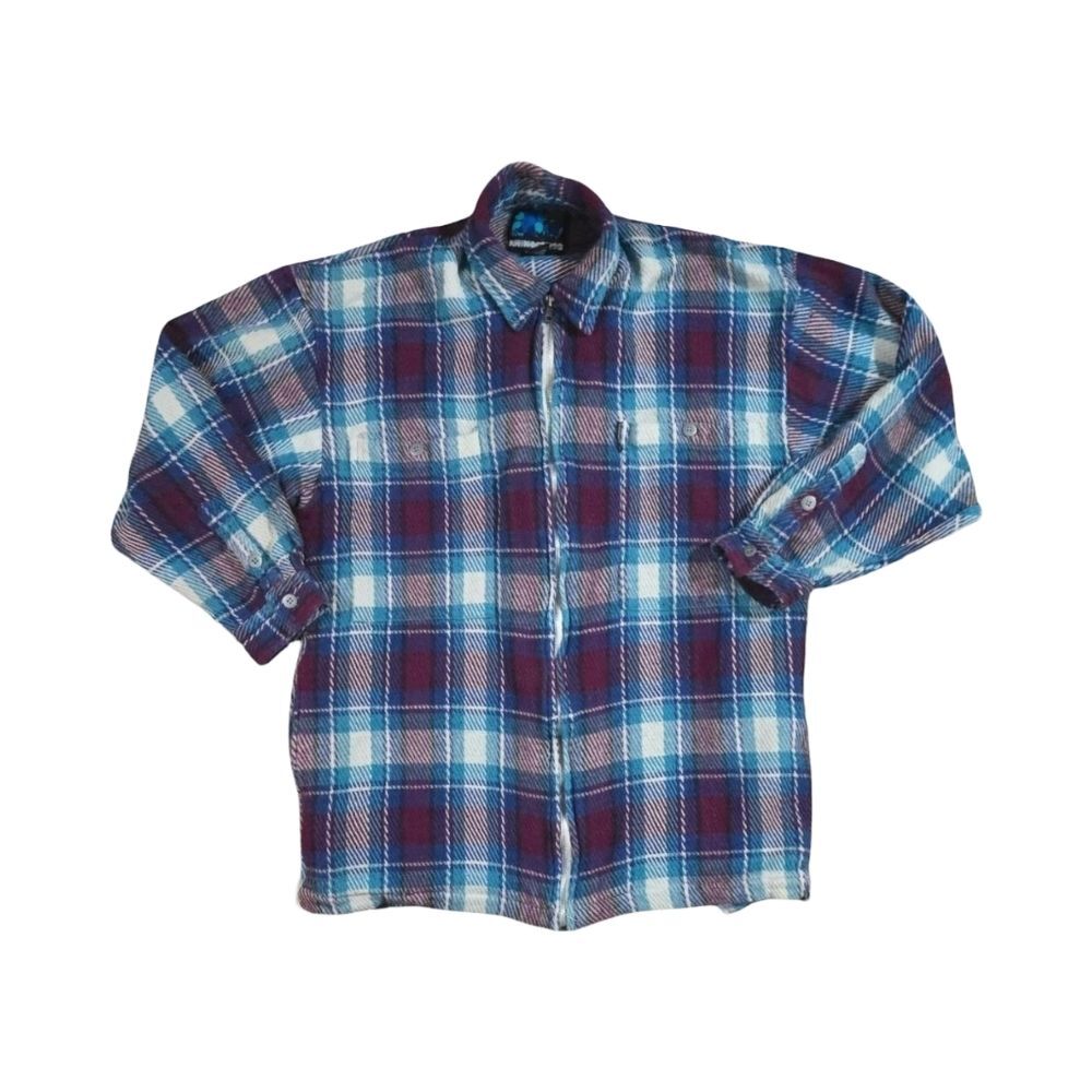 Vintage 90s Grunge Heavy Flannel Long Sleeve Rhinoceros Shirt